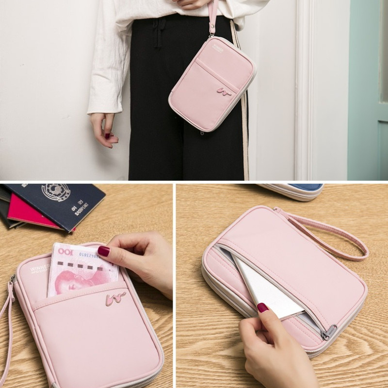 COD กระเป๋าพาสปอร์ต กระเป๋าใส่พาสปอร์ต กระเป๋าใส่หนังสือเดินทาง ป้องกัน RFID งานสวยตรงปก - รูปที่ 6