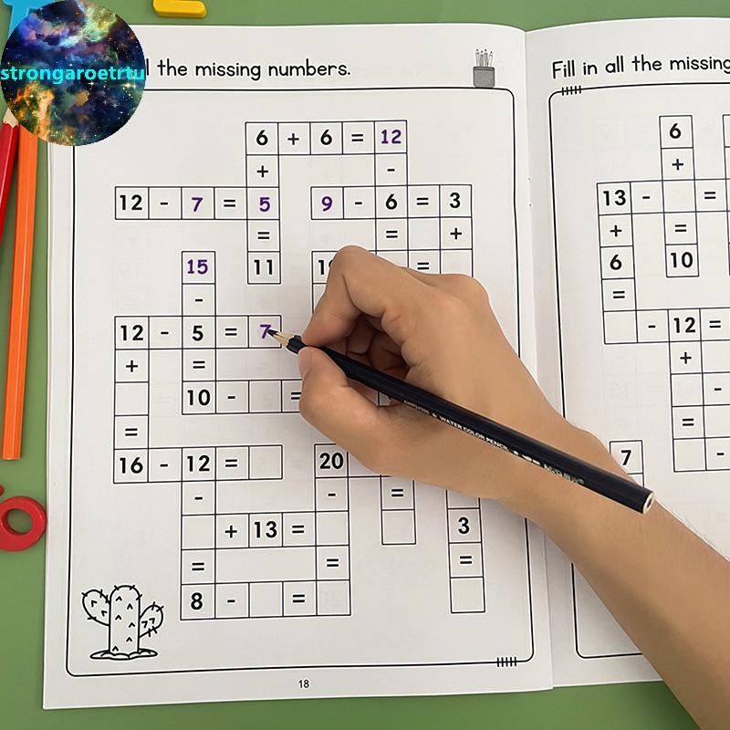 Strongaroetrtu คณิตศาสตร์ CrossWord ปริศนาบวกลบ Multiplication Division Criss Cross เกมคณิตศาสตร์ Wo