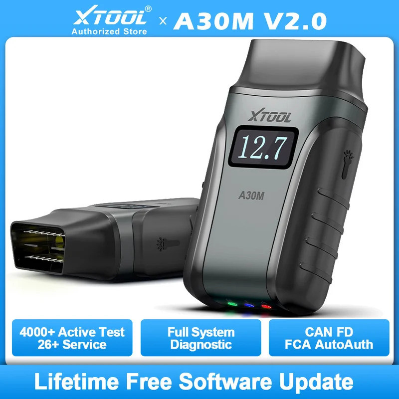 2026 XTOOL Anyscan A30M V2.0 รุ่นร้อนอัปเดตจาก A30D OBD2 BT เครื่องมือวินิจฉัยรถทั้งหมดระบบ Bi-direc