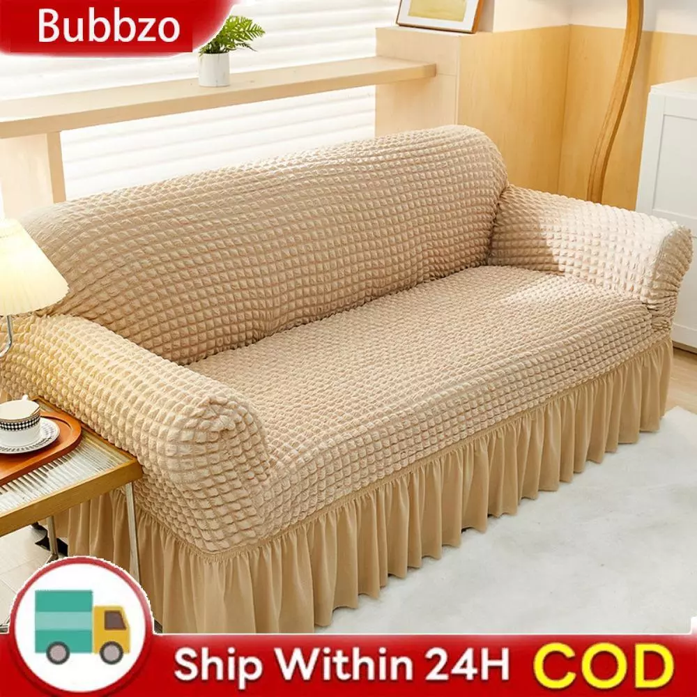 BUBBZO ผ้าคลุมโซฟาแบบยืดหยุ่นกันลื่น