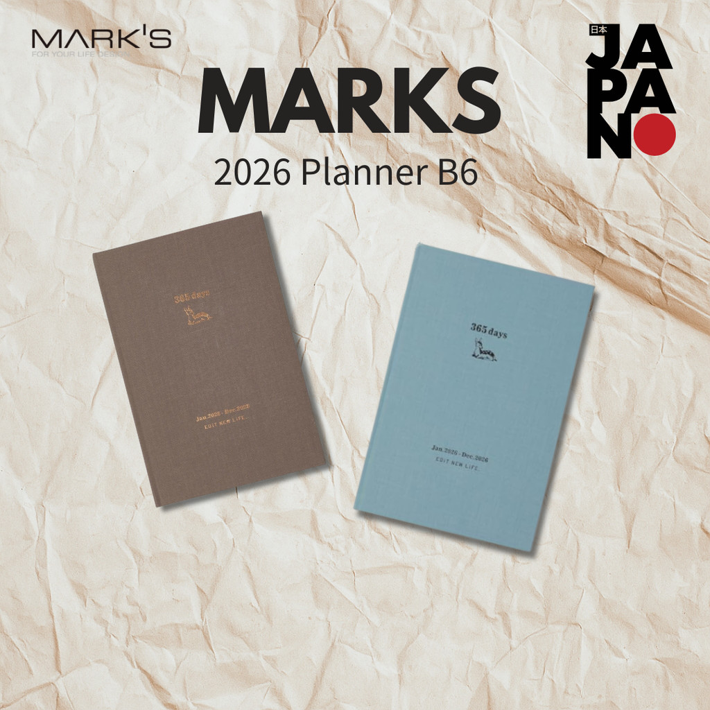 2026 Planner Schedule Book January 1 Page B6 Variant Story Horizon Blue EDiT 26WDR-ETA04-BL