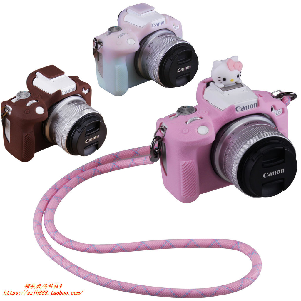 เหมาะสําหรับ Canon E0S-R100 เคสป้องกัน R50 R10 R8 กระเป๋ากล้องซิลิโคนเคสนุ่มน่ารักป้องกันรอยขีดข่วน