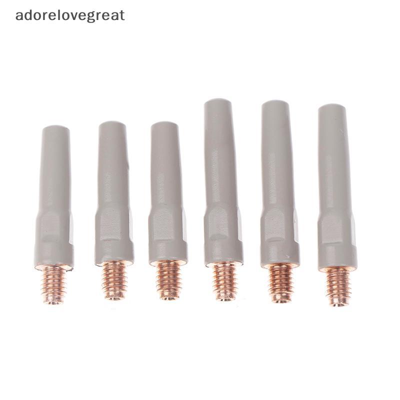 ALT 2 ชิ้น/เซ็ต 15AK เชื่อมเคล็ดลับใหม่เคลือบป้องกัน 25 มม.M6 แก๊สหัวฉีดเคล็ดลับ 0.8 มม.-1.2 มม. MIG