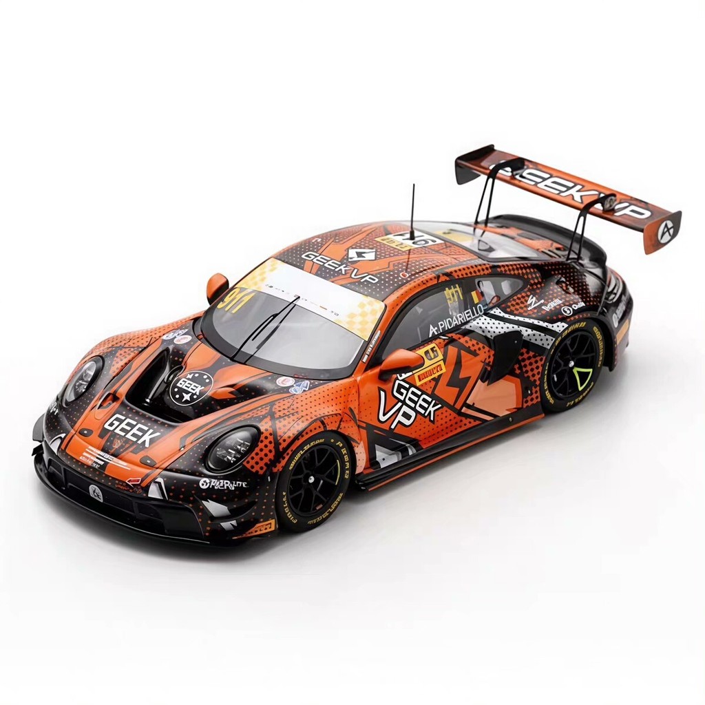 [สต๊อกพร้อม] รถโมเดล Spark No. 1/43 Porsche 911 GT3 No. 911 2024 มาเก๊า GT World Cup ตกแต่ง