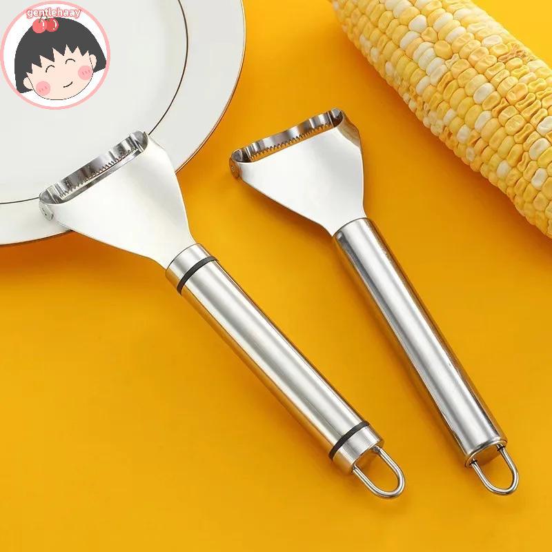 Gent Kitchen Corn Sheller สแตนเลสกบข้าวโพดในครัวเรือนเปลือกข้าวโพดคู่มือข้าวโพด Thresher Roe Deer กร