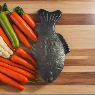 Lucky Fish Iron Iron ปลาเครื่องมือทําอาหารที่มีประสิทธิภาพ 2 ชิ้นอุปกรณ์ครัวแบบใช้ซ้ําได้ shin1th