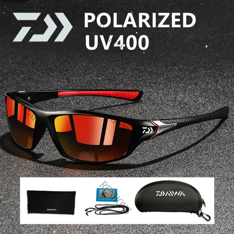 DAIWA แว่นตากันแดดโพลาไรซ์สำหรับการตกปลาและขับรถ ออกแบบคลาสสิก กันUV400
