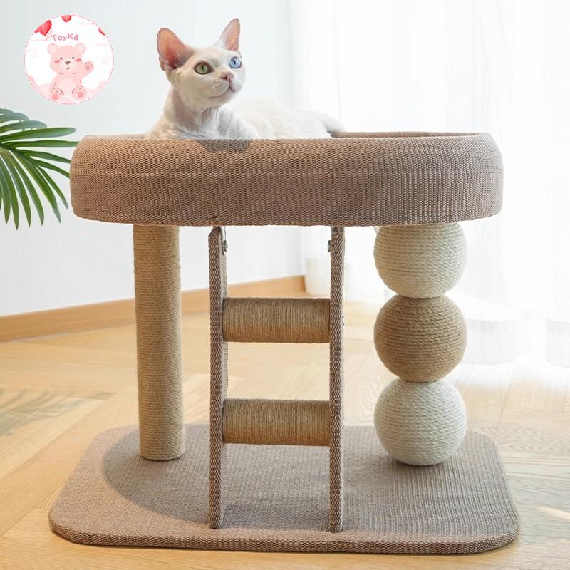 [Whbadguy] Cat Tree Cat Condo Tower ไม้ 2 ชั้นเฟอร์นิเจอร์ Protector Climb Tower และ Cat