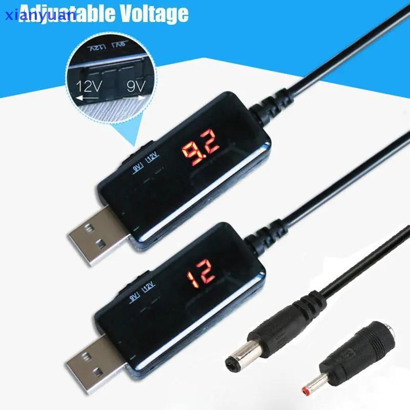 [xianyuan] USB Boost Converter 5V ถึง 9V 12V USB Step-up Converter Cable + 3.5x1.35mm Connecter สําห