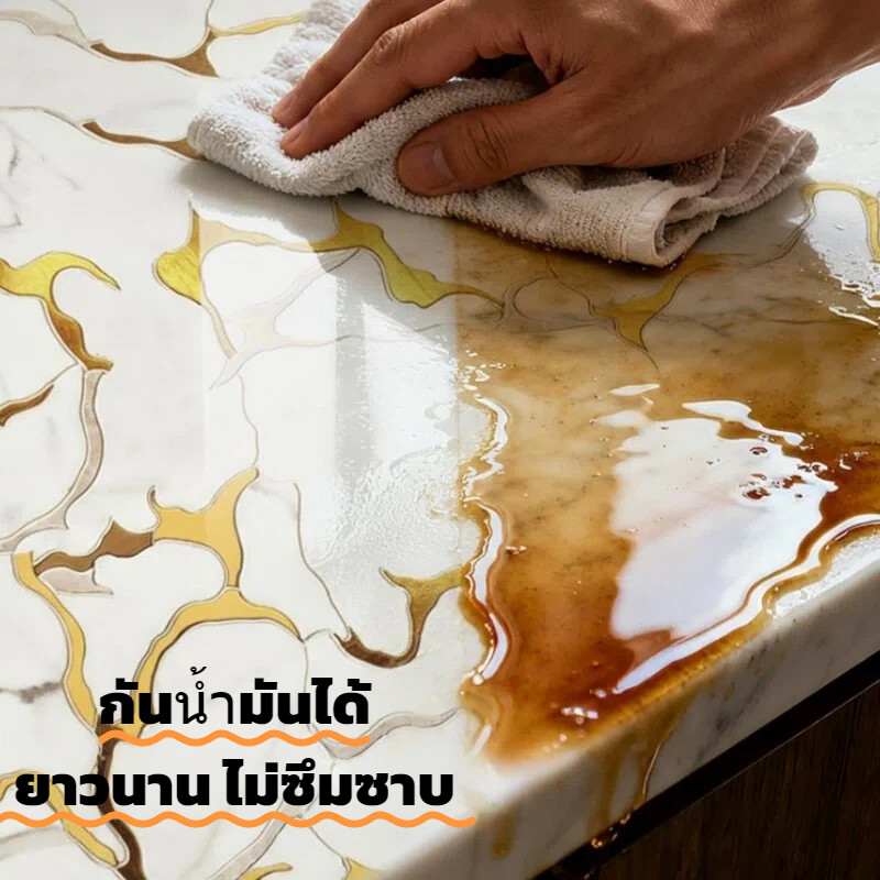 สติกเกอร์ติดผนังครัว กันน้ำมัน กันน้ำ กันความชื้น รูปที่ 4