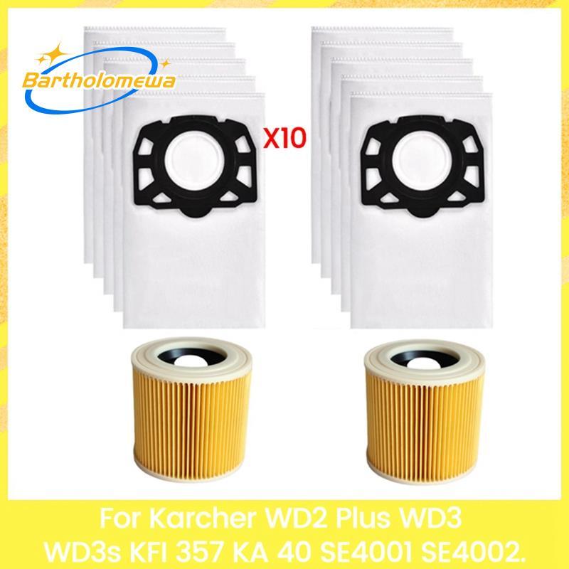 bartholomewa2.863-314.0 ถุงกรองทดแทนสําหรับ WD2 Plus WD3 WD3s KFI 357 SE4001 SE4002 KA 40 เครื่องดูด
