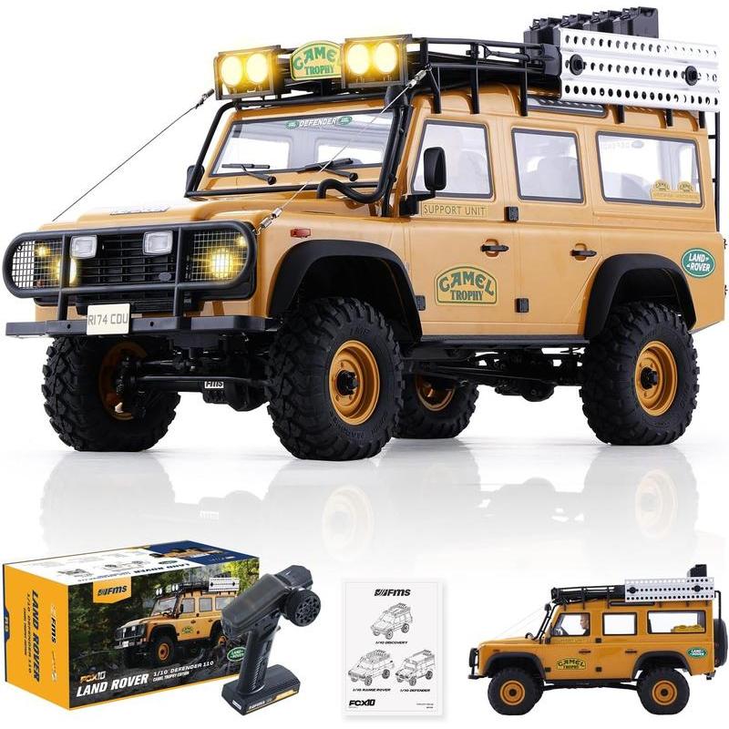 รถบังคับ FMS FMS11043RSYL-SP Land Rover Defender FCX10 1:10 2.4Ghz