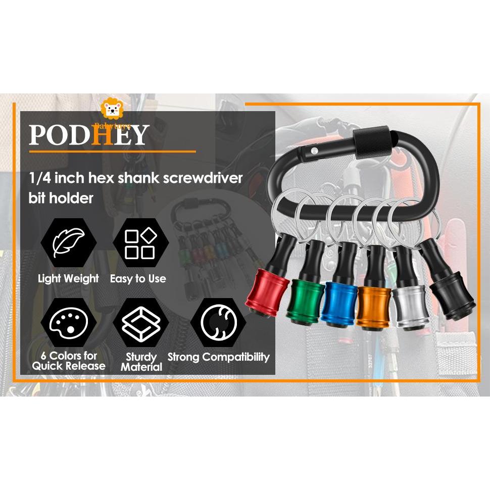 18 ชิ้น 1/4 นิ้ว Hex Shank Bit Holder ซ็อกเก็ตแบบพกพาเจาะ Bit Holder เปลี่ยนอย่างรวดเร็วสําหรับเจาะ 