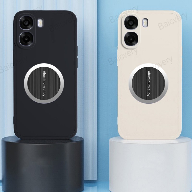 ใช้งานร่วมกับ OPPO A6X 4G CPH2819 สําหรับ A6X 5G Matte ปกหลังแม่เหล็กสติกเกอร์กาวด้วยตนเอง