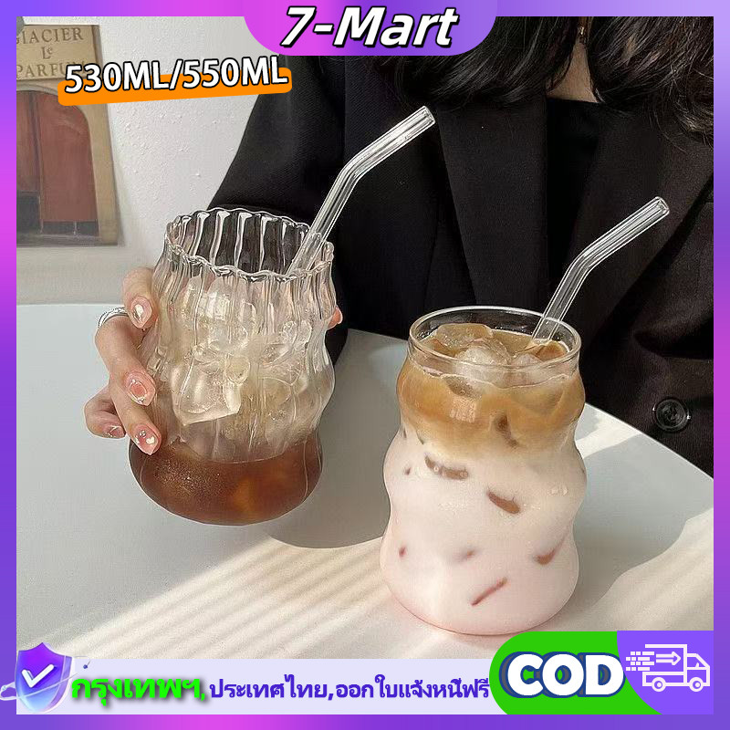 แก้วน้ำ 550ml แก้วกาแฟชานม ทนร้อนเย็น ดีไซน์ทันสมัย รีวิวคุณสมบัติเด่น