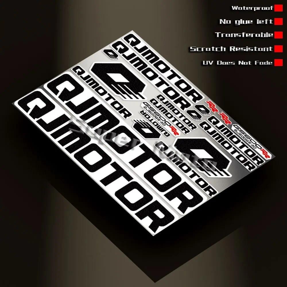 รถจักรยานยนต์ UV สติกเกอร์ Motocross Fairing สามมิติหมวกกันน็อค Decal อุปกรณ์เสริมสําหรับ QJMOTOR QJ