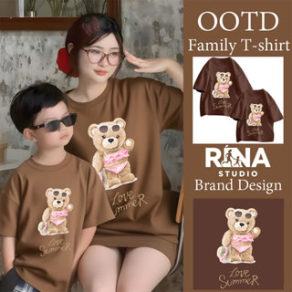 🔥พร้อมส่ง&COD🔥RINA STUDIO🔥ชุดครอบครัว เสื้อยืดคอกลมแขนสั้น 1…