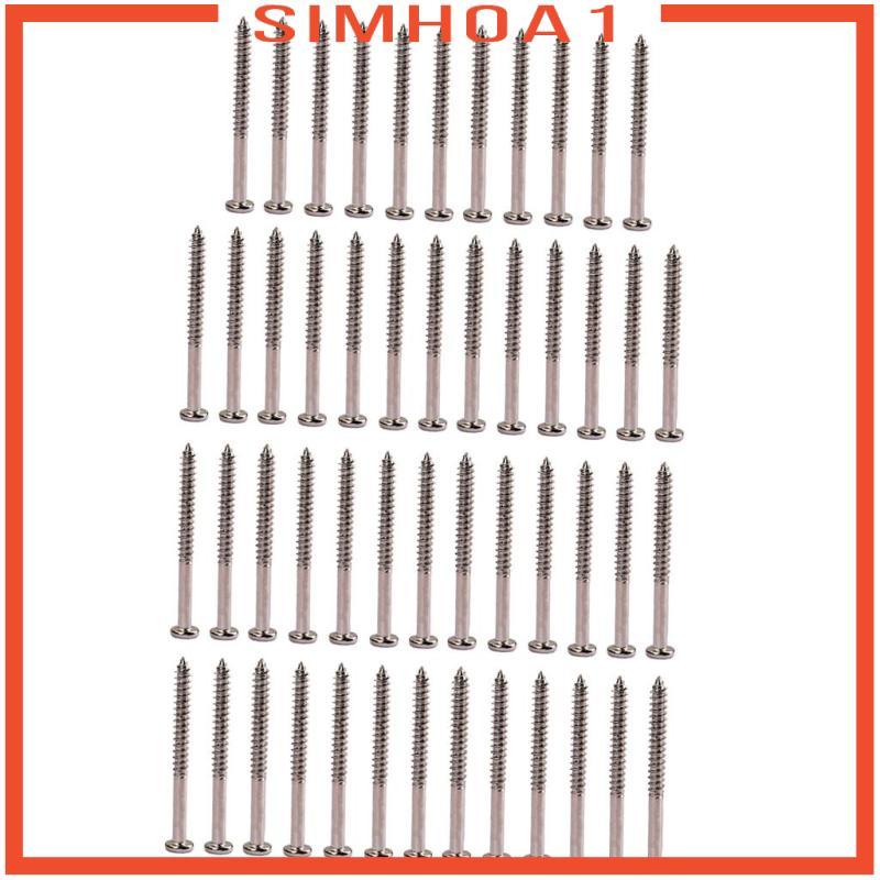 [Simhoa1] 50 ชิ้นกีตาร์เบส Pickup สกรูยึดสําหรับ PB JB P90 Pickup Replacement
