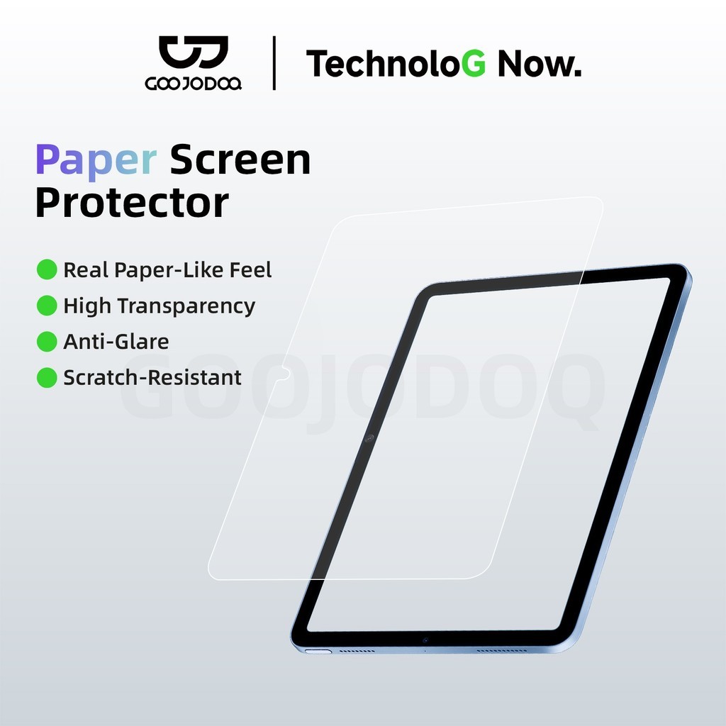 GOOJODOQ Paper-like Film for Redmi Samsung8.7'' Xiaomi Pad 5/6/7 Pro5/6/7 High Transparency Anti-Glare Scratch-Resistant
