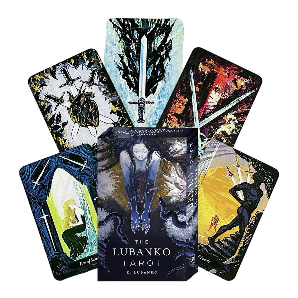 The Lubanko Tarot Deck เกมแบบโต้ตอบอ่านชุดไพ่ทาโรต์สําหรับผู้ชายผู้หญิงวัยรุ่นวัยรุ่นแม่พ่อภรรยา antirtth