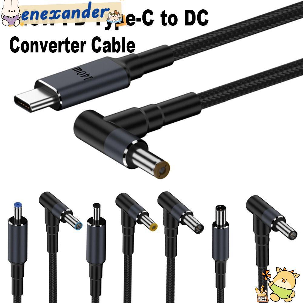 Enexander 180 ซม.PD 140W Converter Line,แล็ปท็อปEmarkชิปUSBประเภทCถึงDCสาย,Professional 5.5X2.5 มม.20V 7Aหลายรุ่นFastชาร์จสายไฟสําหรับ/Dell/Asus Home Office