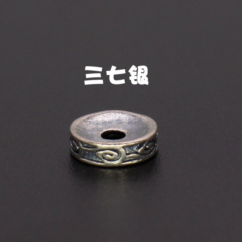 Sanqi เงินทิเบตเครื่องประดับ Wenwan Retro สไตล์ชาติพันธุ์สร้อยข้อมือสร้อยคอ DIY เครื่องประดับ Ruyi แ