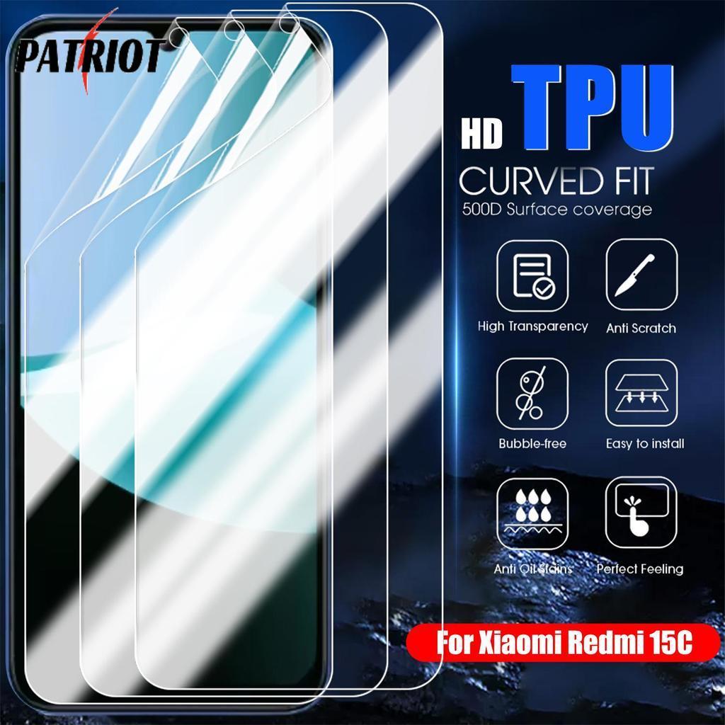 [AUTO & 3C]2/5pcs HD Clear Screen Protectors ใช้งานร่วมกับ Redmi 15C, Full Cover Scratch-Resistant P