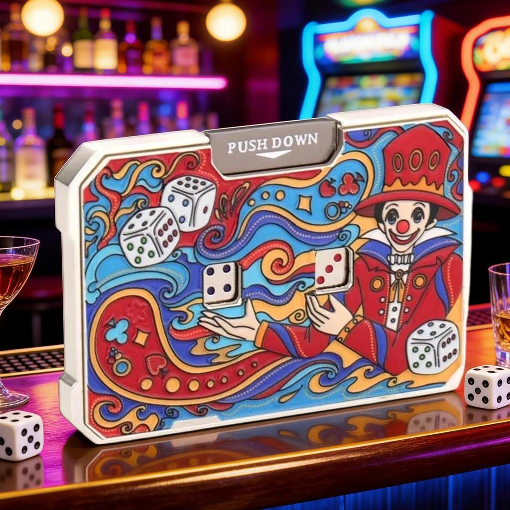 EDC Mechanical Dice Fidget Spinner โลหะลูกเต๋ารูเล็ตกดหมุน Fidget Roller Spinner Spinning Top