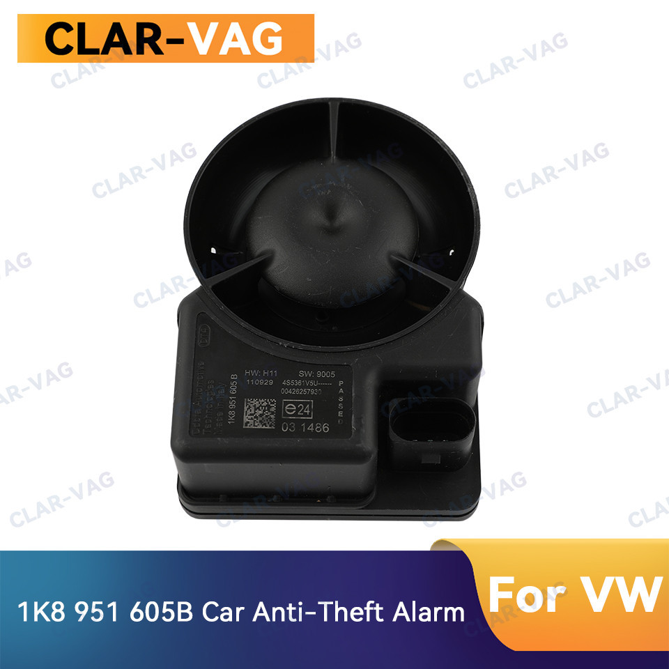 1K8 951 605B 1K0 951 605C Auto Alarm Horn Anti-Theft Car Alarms ลําโพงสําหรับ VW Jetta Golf Passat B