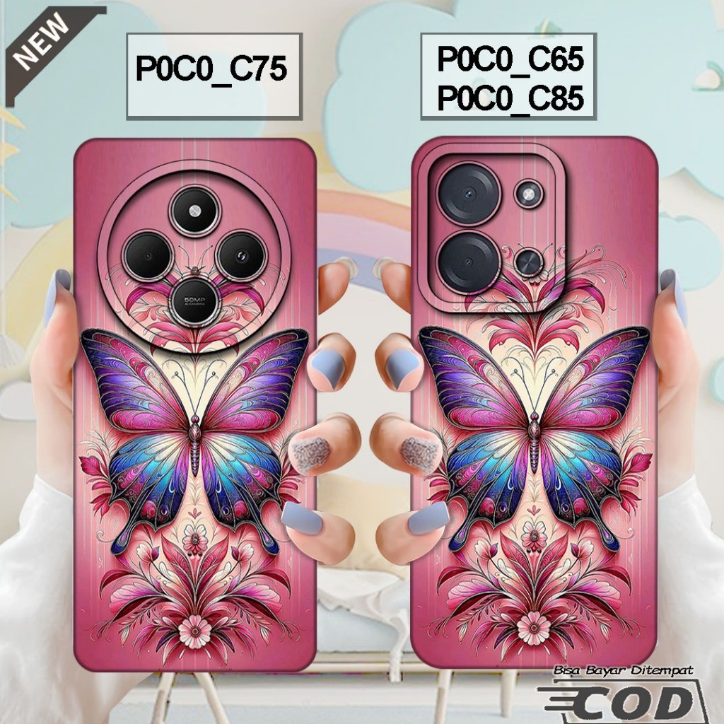 เคส Xiaomi POCO C85 2025 - เคส POCO C75 2024 - POCO C65 2023 _เคสซิลิโคนสีดําใสเย็น