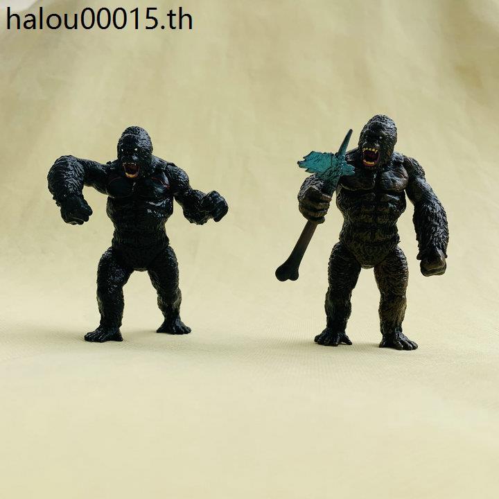 สินค้าจํานวนมากของแท้ Godzilla vs King Kong kingkong Gorilla ตุ๊กตาเคลื่อนย้ายได้รูปเครื่องประดับของ