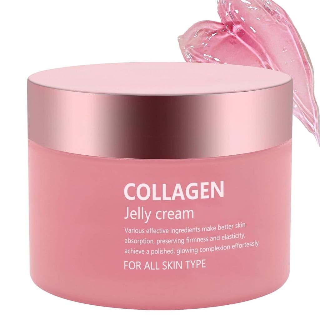 Collagen Jelly Cream - Contains Niacinamide & Freeze Dried Hydrolyzed Collagen -Elasticity & Hydrati