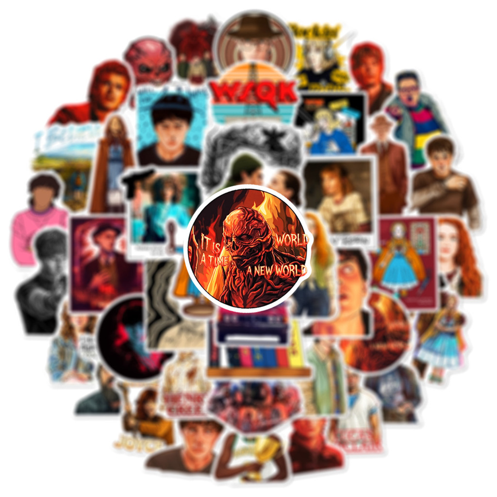 สติกเกอร์ Stranger Things 5 รวม 60ชิ้น กันน้ำ สำหรับตกแต่ง กระเป๋าเดินทาง โน้ตบุ๊ก Stranger Things 5 Waterproof Sticker - รูปที่ 3