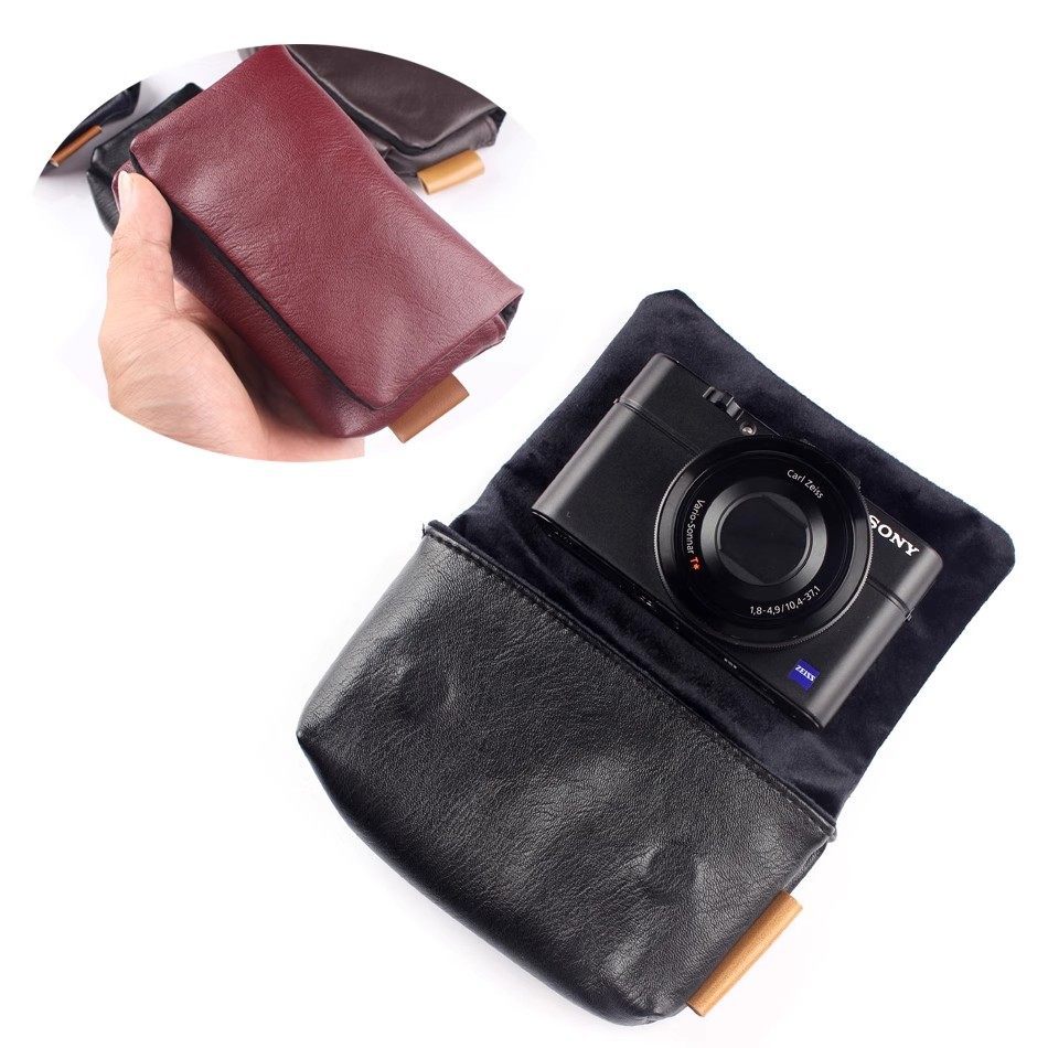 เหมาะสําหรับกระเป๋ากล้อง Panasonic ZS100 220 ZS50 TZ70 LX5 เคสหนังป้องกัน Fuji XF10 Rico GR3