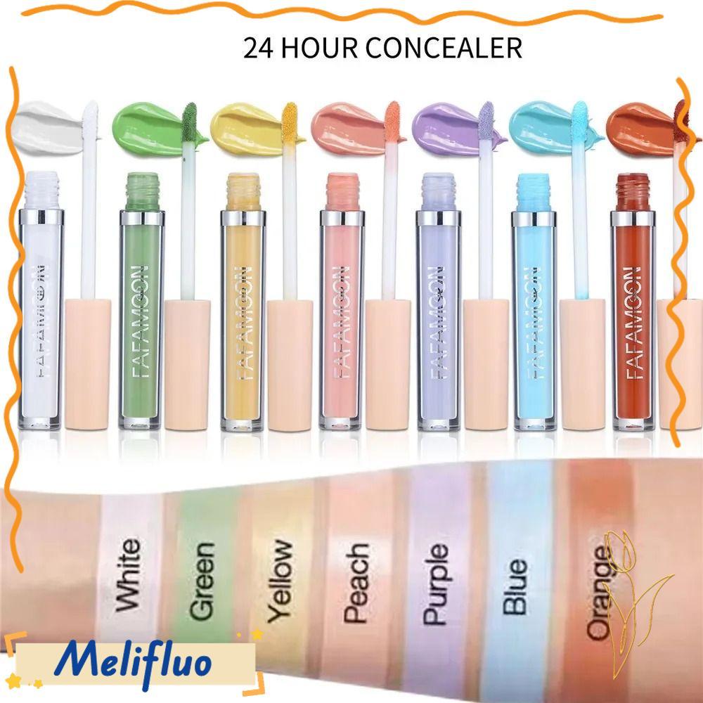 MELIFLUO Liquid CONCEALER, 2.5ML Cover Spot Acne Foundation Cream, Even Skin Tone Full Coverage Dark