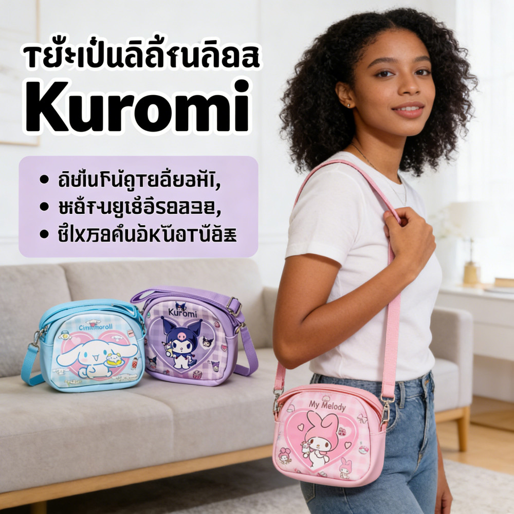 การ์ตูนสำหรับเด็ก ของขวัญสำหรับสาว ๆ กระเป๋าสะพายไหล่