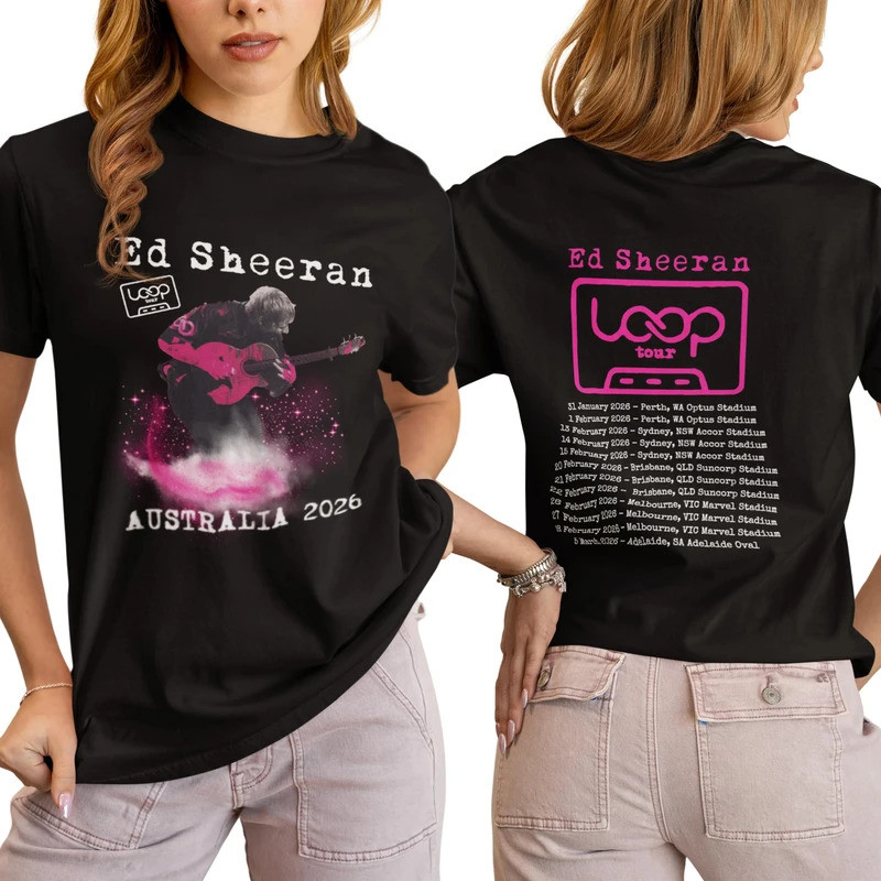 เสื้อยืด Ed Sheeran Loop Tour เสื้อ Ed Sheeran Australian Tour เสื้อสินค้า Ed Sheeran Loop Tour 2026