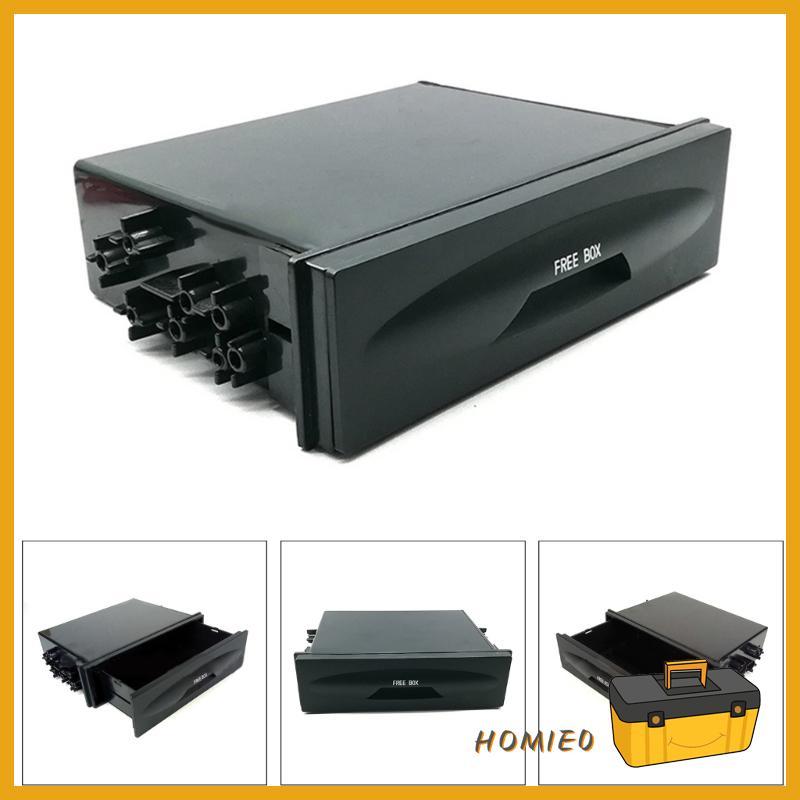 HOMIE0 รถสเตอริโอวิทยุ Dash ชุดติดตั้งพร้อมกระเป๋าสําหรับวิทยุ Dash เดี่ยว