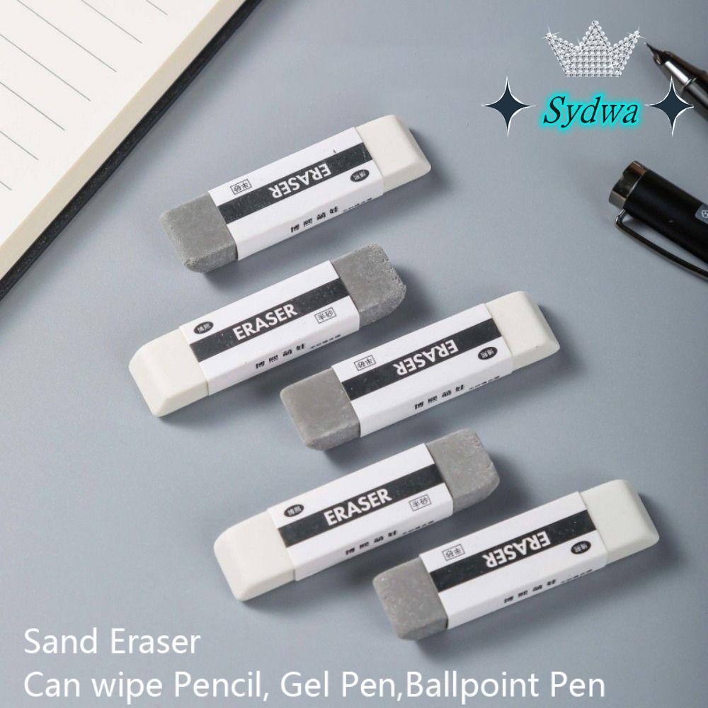SYDWA 1PCS Frosted Eraser, Traceless Matte Sand Eraser,คุณภาพสูงDual-ใช้นักเรียนเขียนการแก้ไขเครื่อง