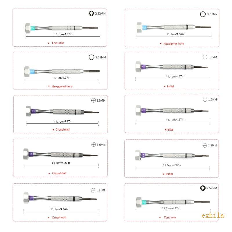 Exhila นาฬิกาโทรศัพท์ซ่อมแว่นตาไขควงสําหรับกรอบออปติคอลแท็บเล็ตโทรศัพท์นาฬิกาแว่นตากันแดดและความแม่น
