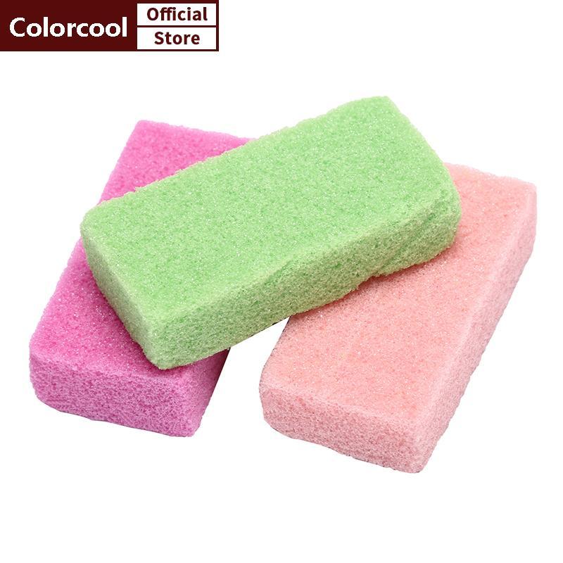 TH หินภูเขาไฟฟองน้ํา Exfoliate Foot Care ลบ Hard Dead Skin Feet Rasp HH