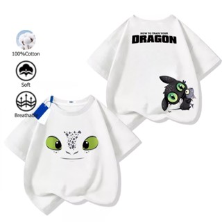 เสื้อยืดเด็ก How To Train Your Dragon Toothless 100% cotton …