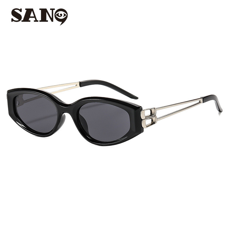 สินค้าพร้อมจ่ายเงินปลายทาง (Cash on Delivery) แว่นกันแดดสไตล์ Cats Eye Y2K ออกแบบในแบบเกาหลี ป้องกันรังสียูวี