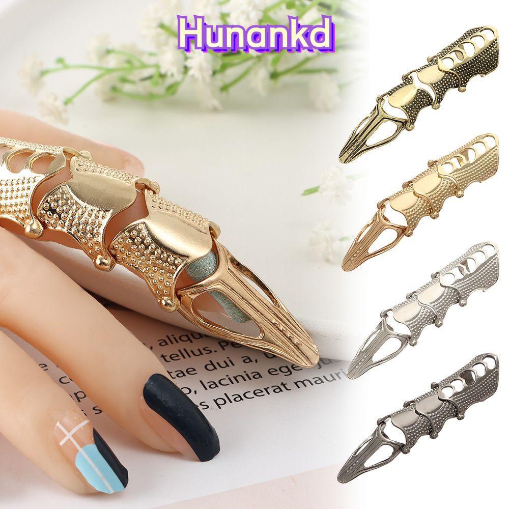 HUNAN Finger Claw Ring Metal Knuckle Halloween Armor