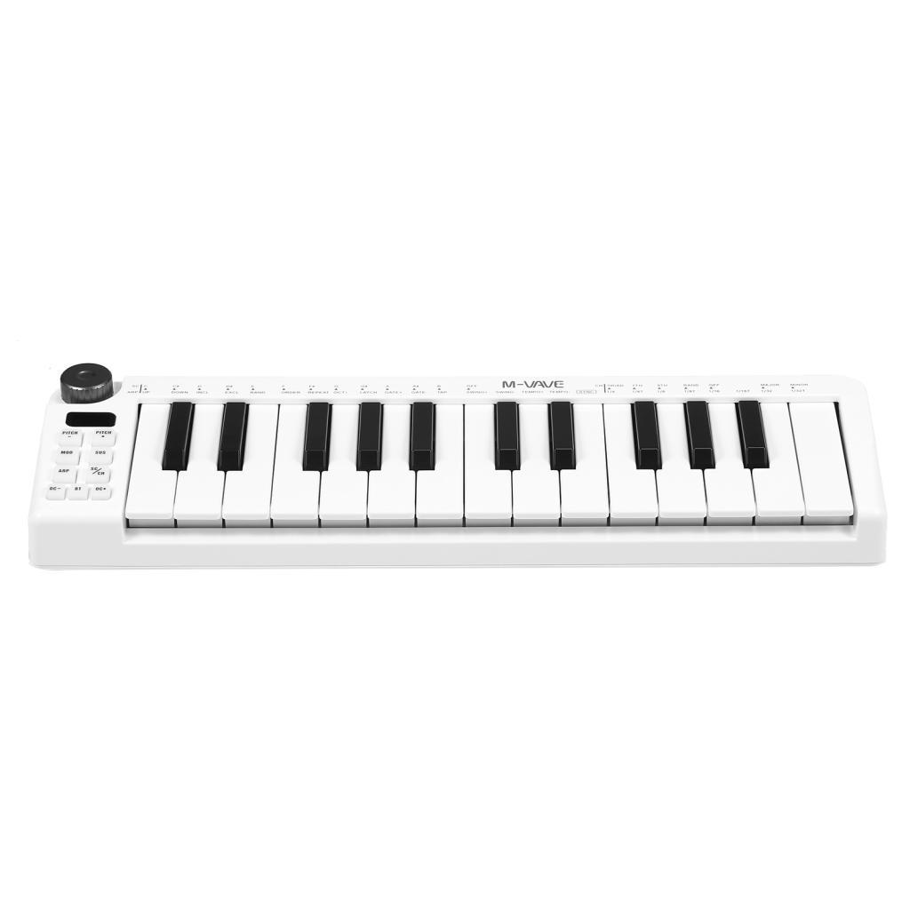 Zhenl M-VAVE SMK-25mini MIDI คีย์บอร์ดชาร์จ 25-Key Control Mini แบบพกพา USB Controller 25 Velocity