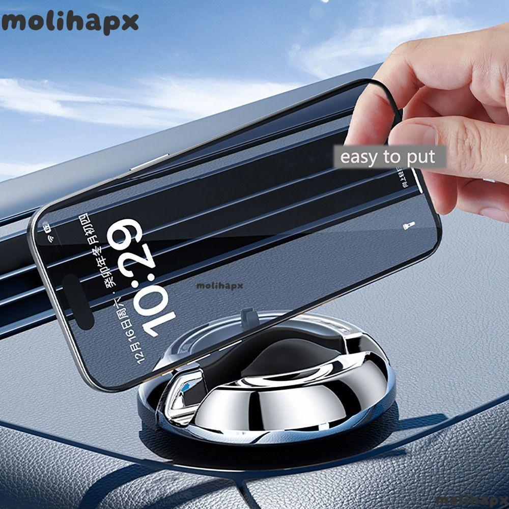 โมลิห์ แผ่นหมายเลขที่จอดรถชั่วคราว รองรับการนําทาง 360° หมุนแดชบอร์ดที่วางโทรศัพท์ในรถยนต์,กันน้ํา2 ใน 1มัลติฟังก์ชั่โทรศัพท์ยึดสําหรับใช้ในรถยนต์