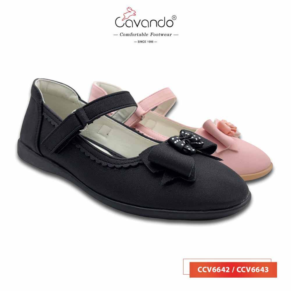 รองเท้าเด็ก Cavando CCV6642/CCV6643 สีดํา/ชมพู - Kasut Kanak Kasual Ringan Selesa