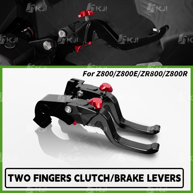 สําหรับ Kawasaki Z800/Z800E/ZR800/Z800R สองนิ้วสั้นเบรคคันโยก Racing Handle Levers อะไหล่