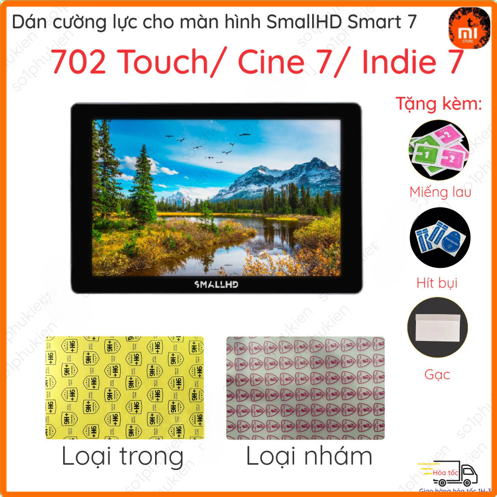 กระจกนิรภัยสําหรับ SmallHD Smart 7 702 Touch Bright Cine Indie 7 FEELWORLD F6 Plus V2 S55 V3 Portkey PT6 LUT6S