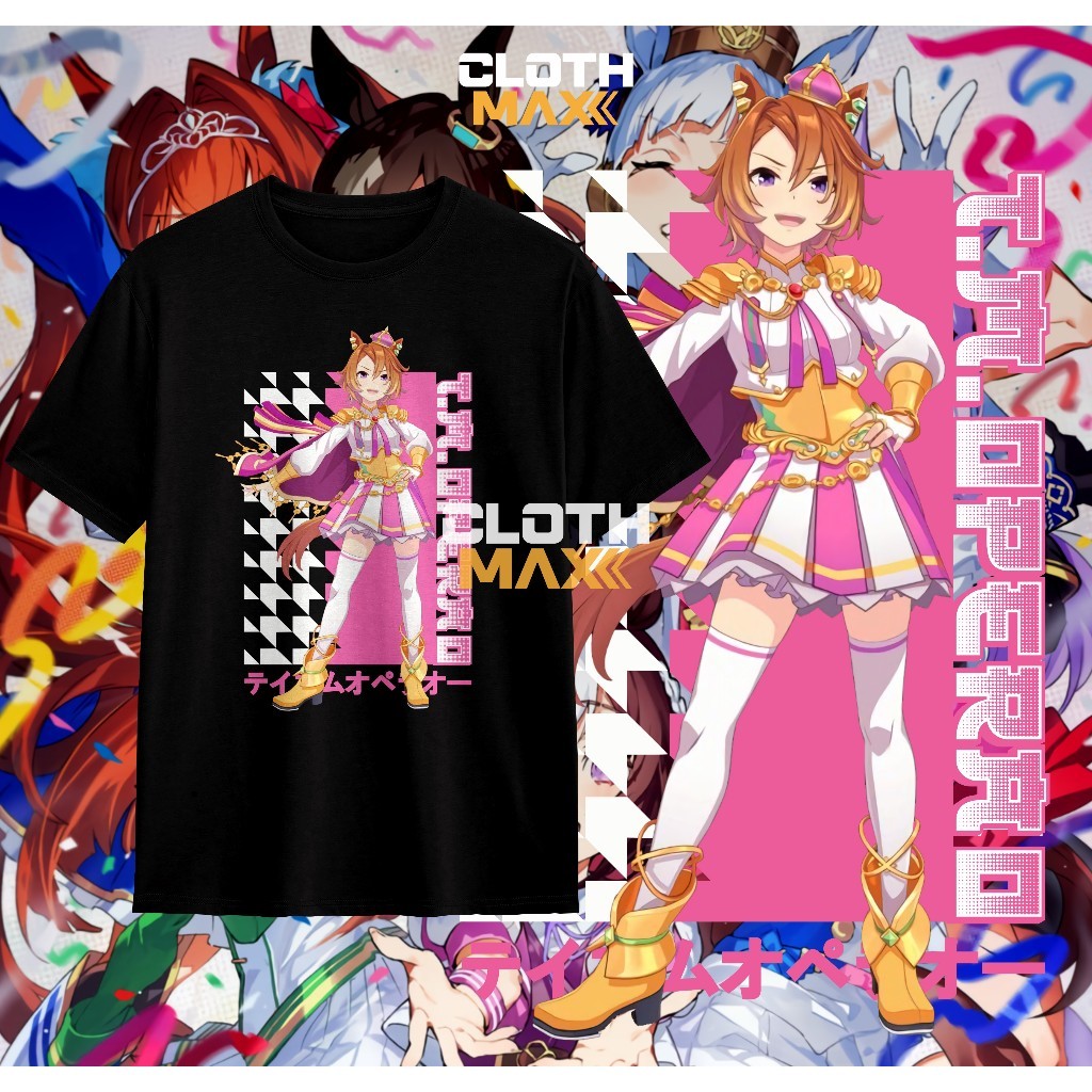 Uma Musume Pretty Derby Opera O Agnes Tachyon Ready Stock เสื้อยืดผ้าฝ้าย 100% Unisex Still In Love 